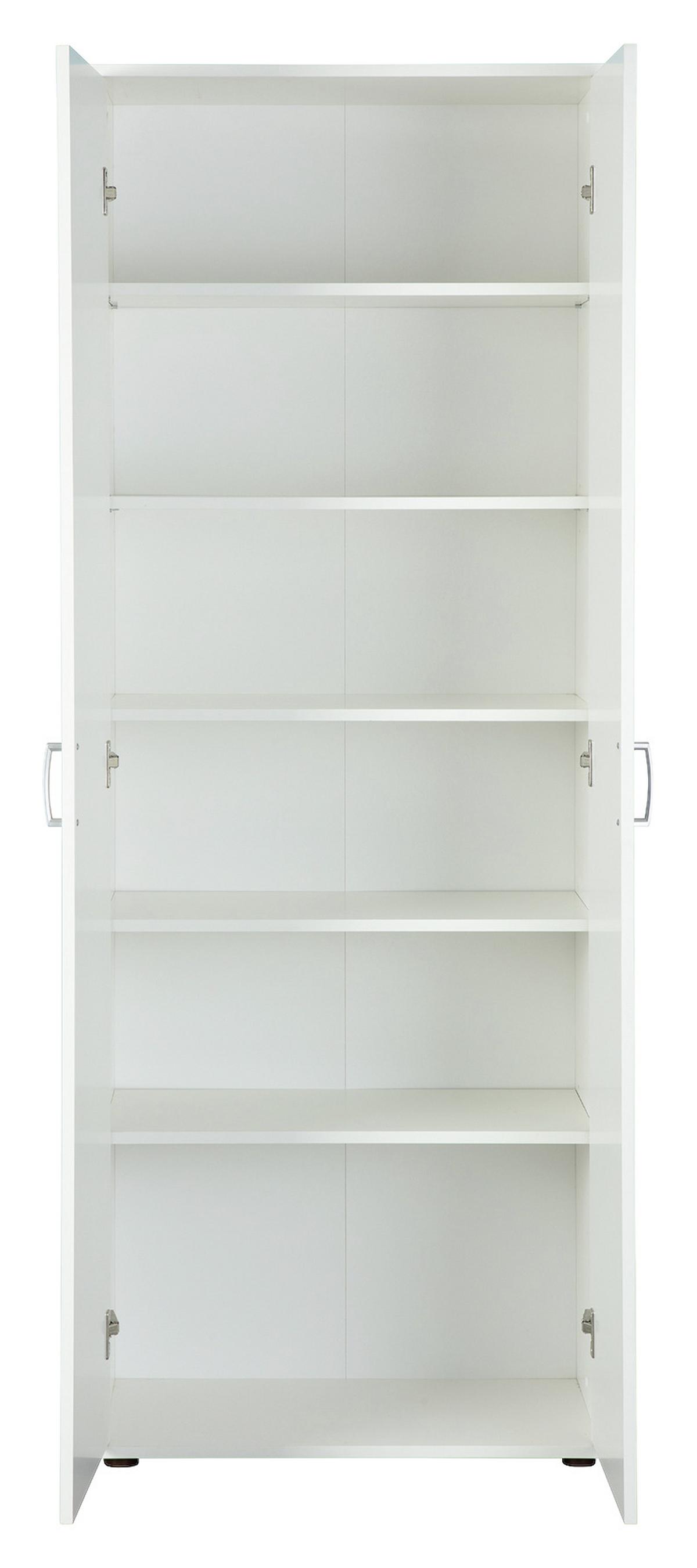 Mehrzweckschrank Arconati B: 70 Cm Weiß - Schwarz/Weiß, Basics, Holzwerkstoff (70/189/34cm) - MID.YOU