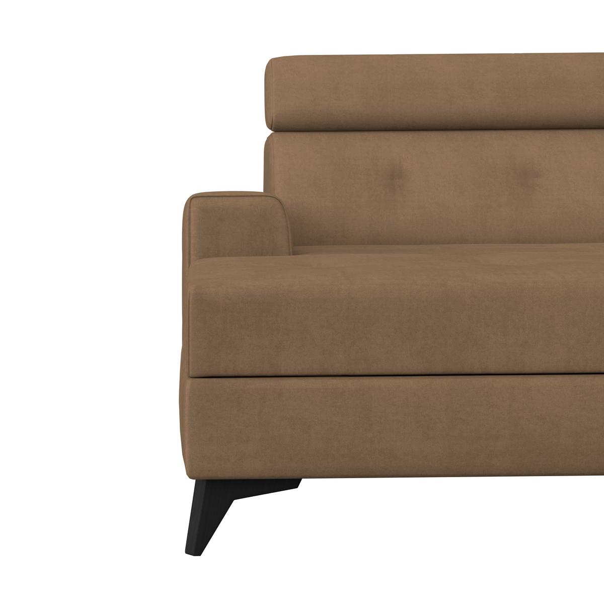 Wohnlandschaft Florida - Beige, MODERN, Holz/Holzwerkstoff (175/275cm)