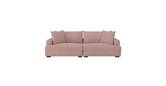 Megasofa Pelle-Megasofa - Wengefarben/Rosa, Trend, Textil (261/124cm) - Luca Bessoni