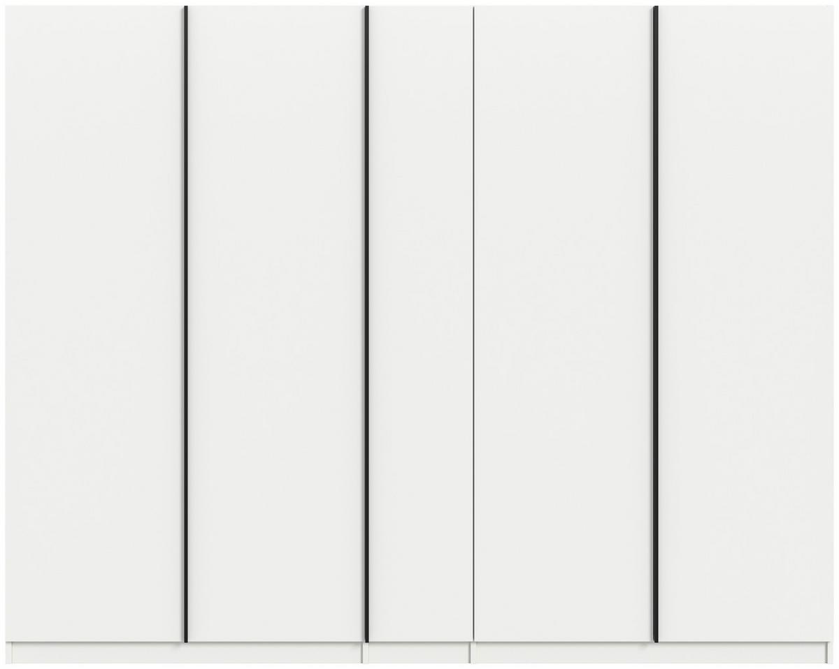 Drehtürenschrank Oakland, Weiß B: 230 cm - Weiß, MODERN, Holzwerkstoff (230/183/53cm) - MID.YOU