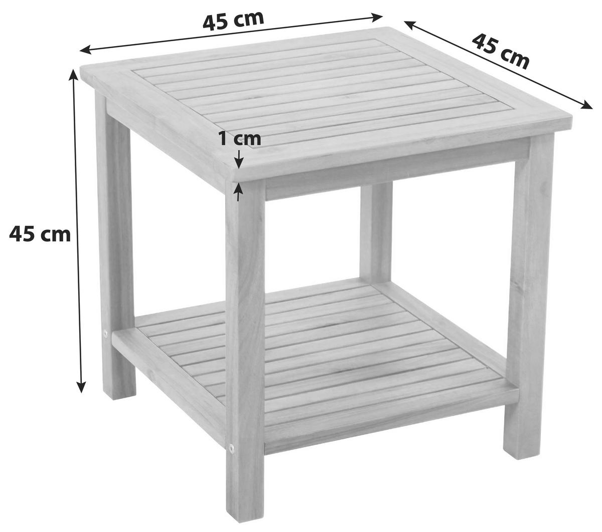 Gartenbeistelltisch Beistelltisch Iowa - Basics (45/45/45cm)