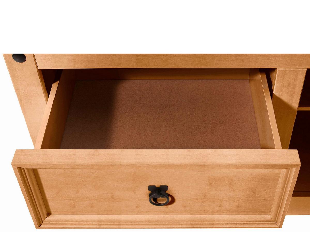 Lowboard Mexico Naturfarben B: 120 cm - Naturfarben, Design, Holzwerkstoff (120/57/50cm) - MID.YOU