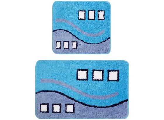 Badematte Bianca - Blau/Multicolor, KONVENTIONELL, Textil - Ombra Badematte Bianca - Blau/Multicolor, KONVENTIONELL, Textil - Ombra