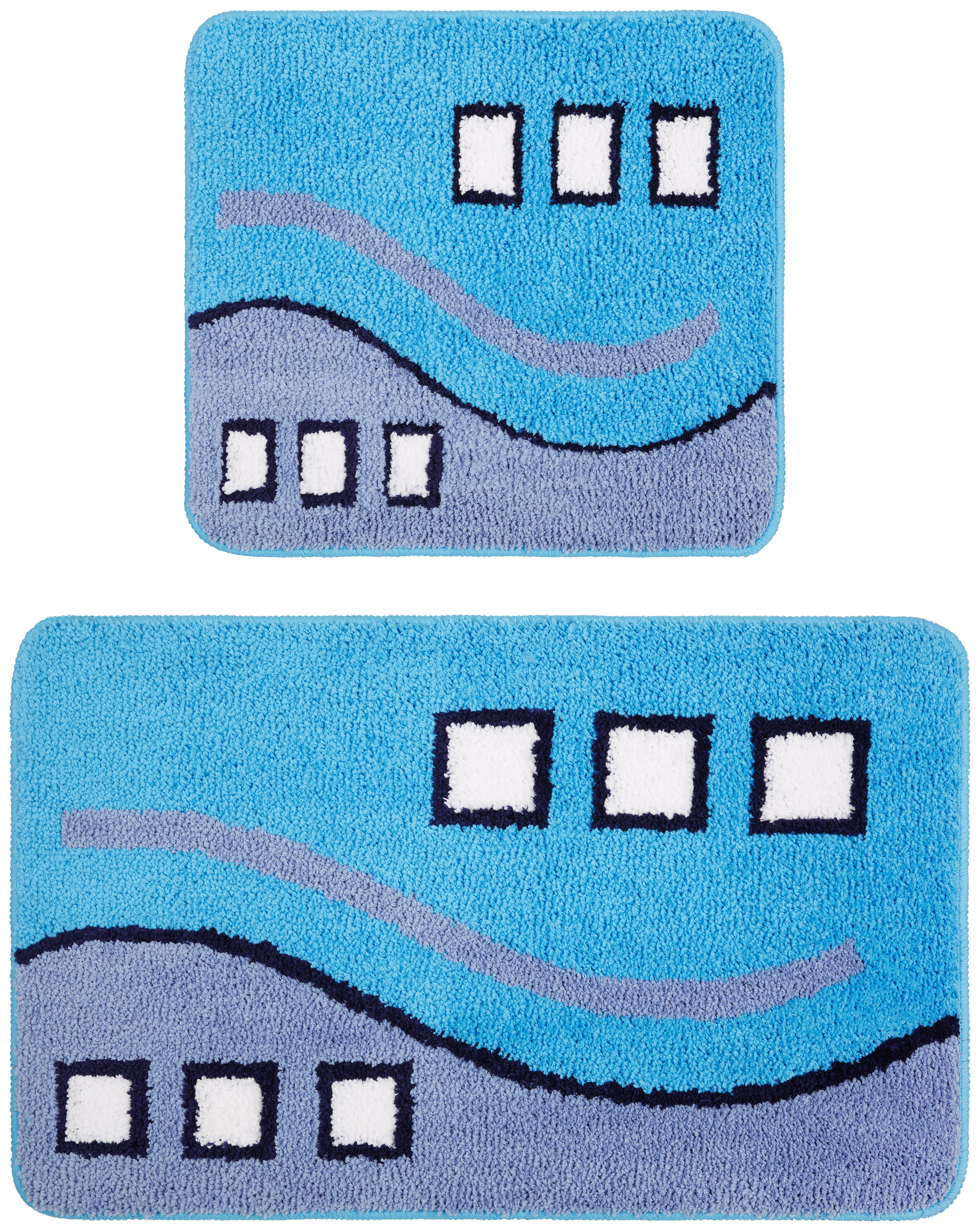 Fürdőszobaszőnyeg Bianca - Színes/Zöld, konvencionális, Textil - Ombra