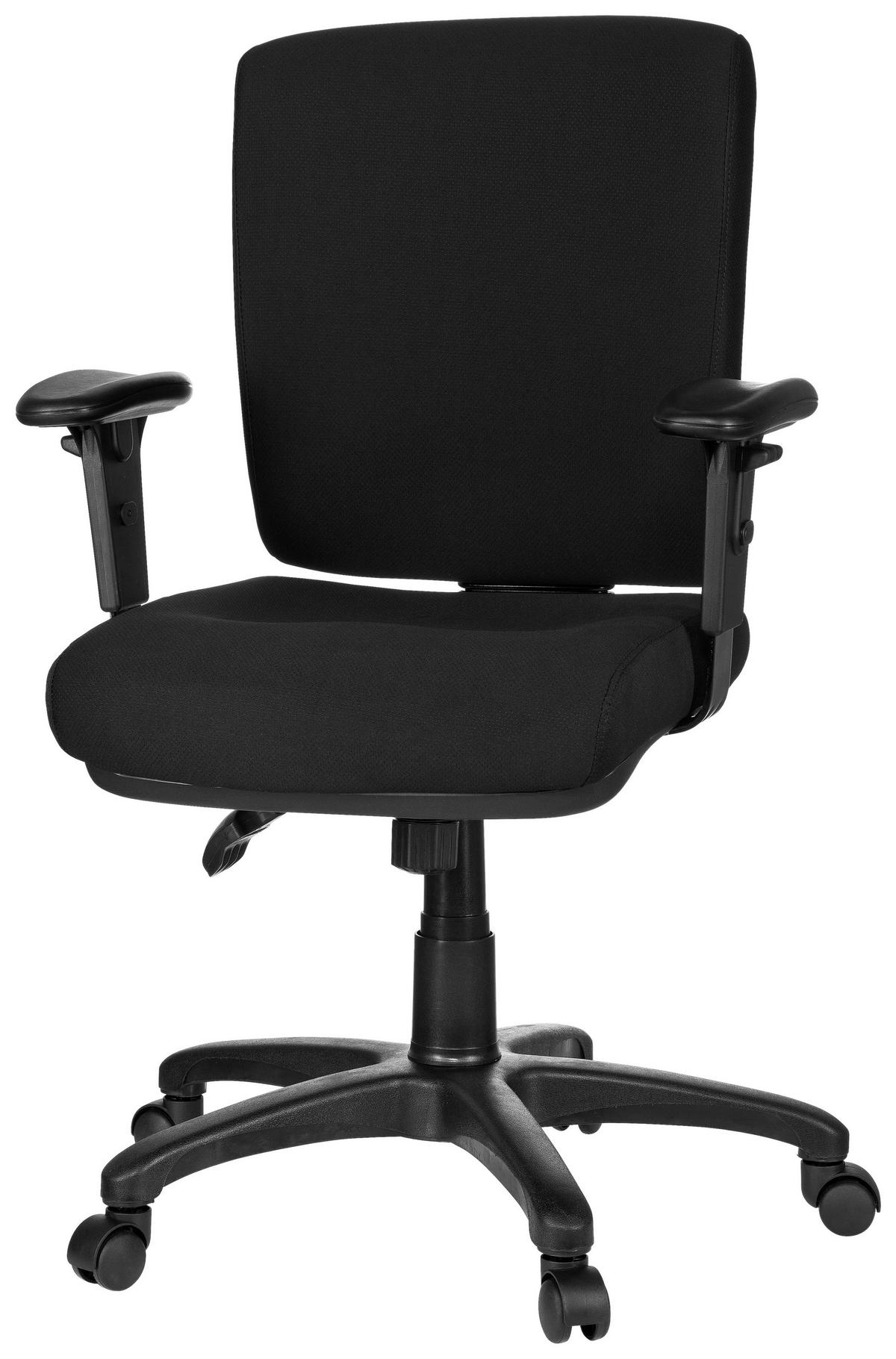 Bürostuhl Zenit Base Schwarz Bis 120 Kg - Schwarz, Basics, Kunststoff/Textil (56/114/45cm) - MID.YOU