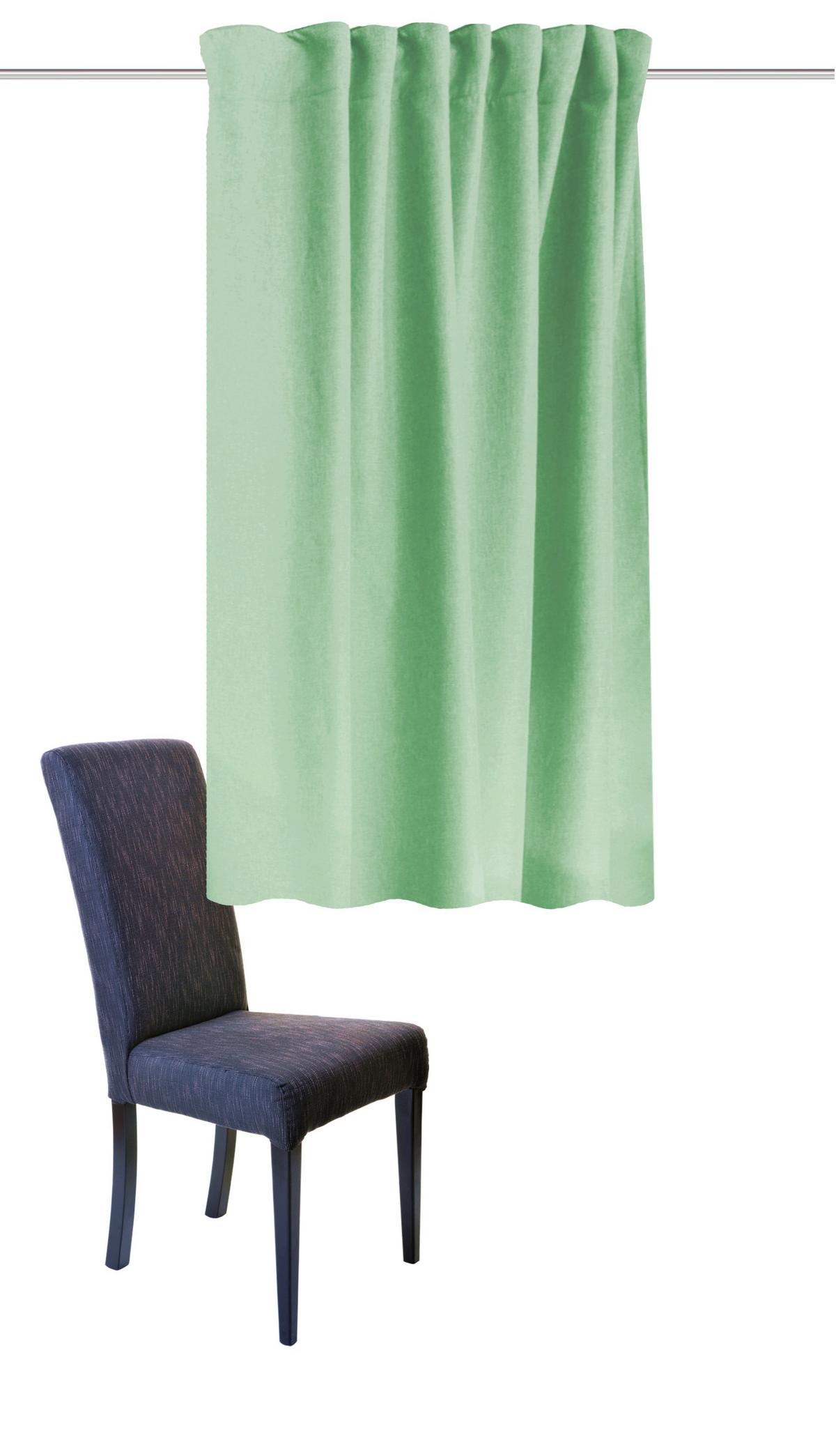 Wärmeschutzvorhang Mintgrün B: 135 cm - Mintgrün, Basics, Textil (135/145cm) - Schmidt W. Gmbh