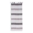 Vorhang mit Schlaufen und Band 140x255 cm Schwarz/Grau/ Weiß - Schwarz, MODERN, Textil (140/255cm) - Luca Bessoni