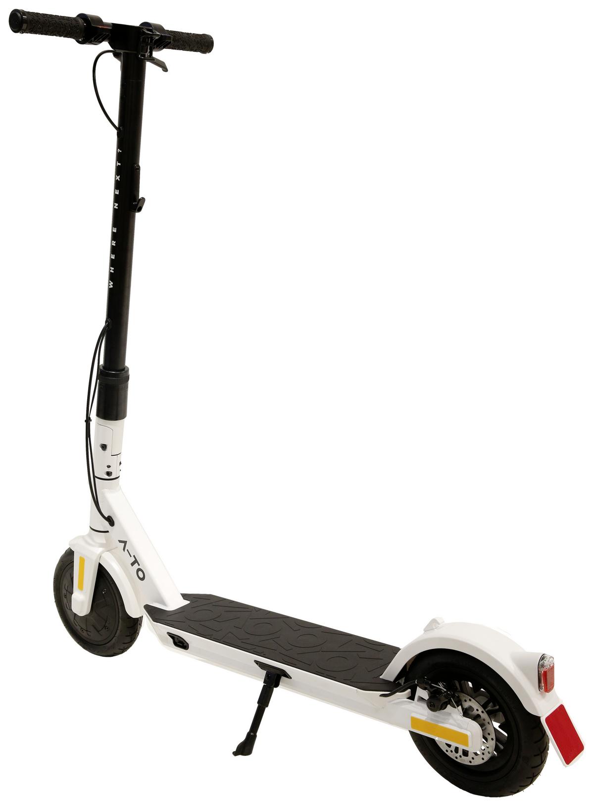 Elektroscooter A-To E-Scooter Ultron Air - Weiß, KONVENTIONELL, Kunststoff/Metall (110/43/115cm)
