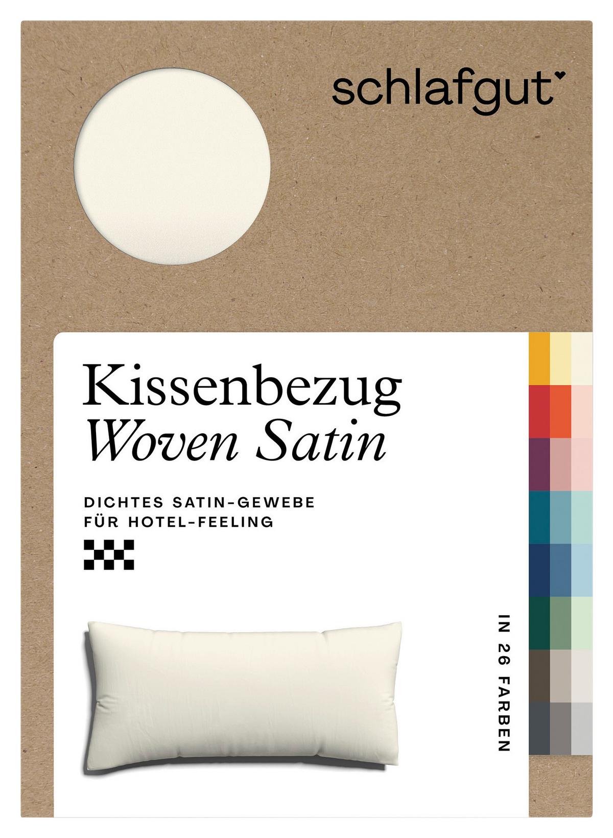 Kopfpolsterbezug Woven Satin - Hellgelb, Basics, Textil (40/80cm) - Schlafgut