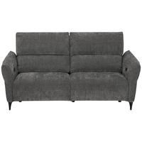 Dvoumístná pohovka CAPE TOWN, šedá, eletrická relax.funkce - černá/tmavě šedá, Moderní, kov/dřevo (200/98/93cm) - Mömax