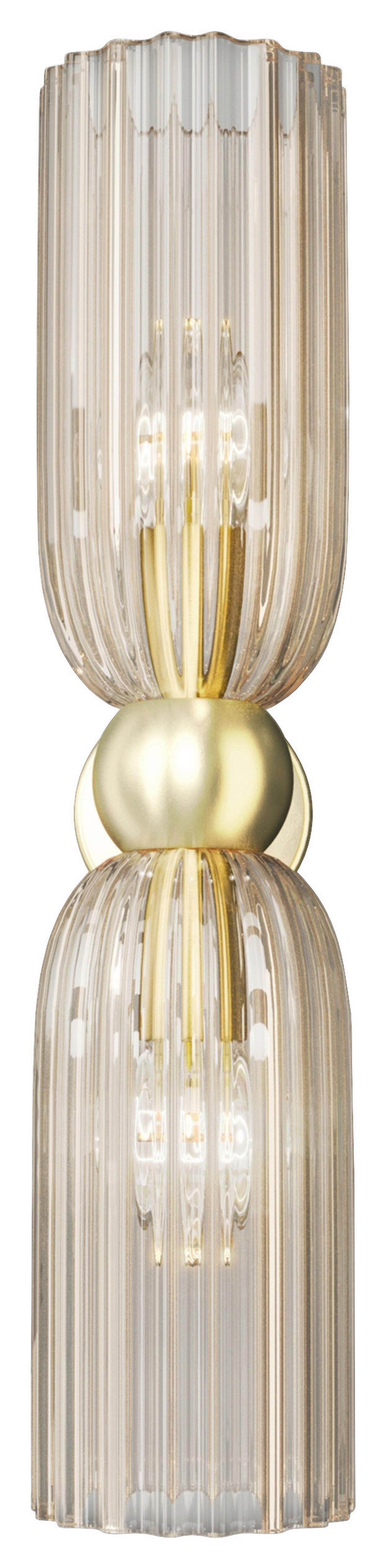 Wandleuchte Antic - Goldfarben, Glas/Metall (18/43,5/10cm) - MAYTONI