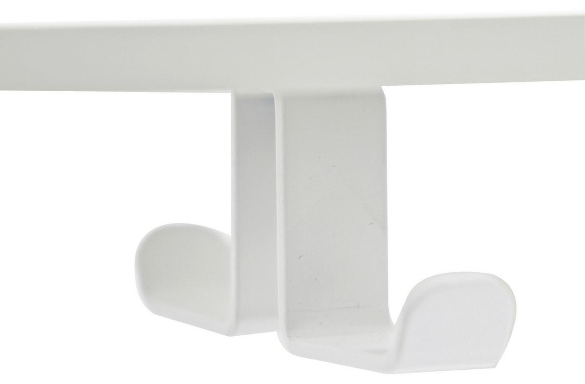 Psací stůl GEORGE - bílá, Moderní, kov/kompozitní dřevo (72,5/48.5-74/48cm) - Mömax