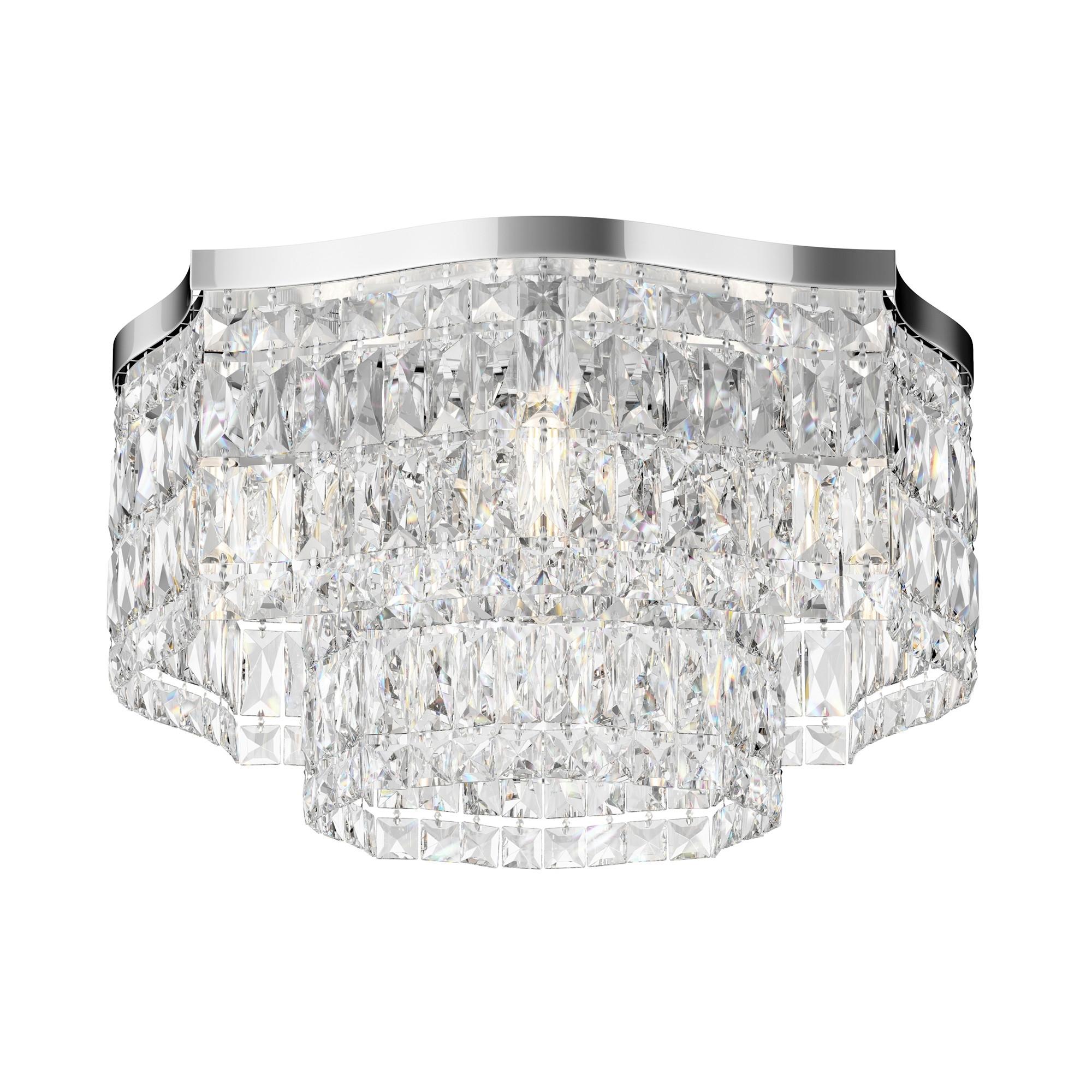 DECKENLEUCHTE DUNE - Chromfarben, Trend, Metall (45/25cm) - MAYTONI