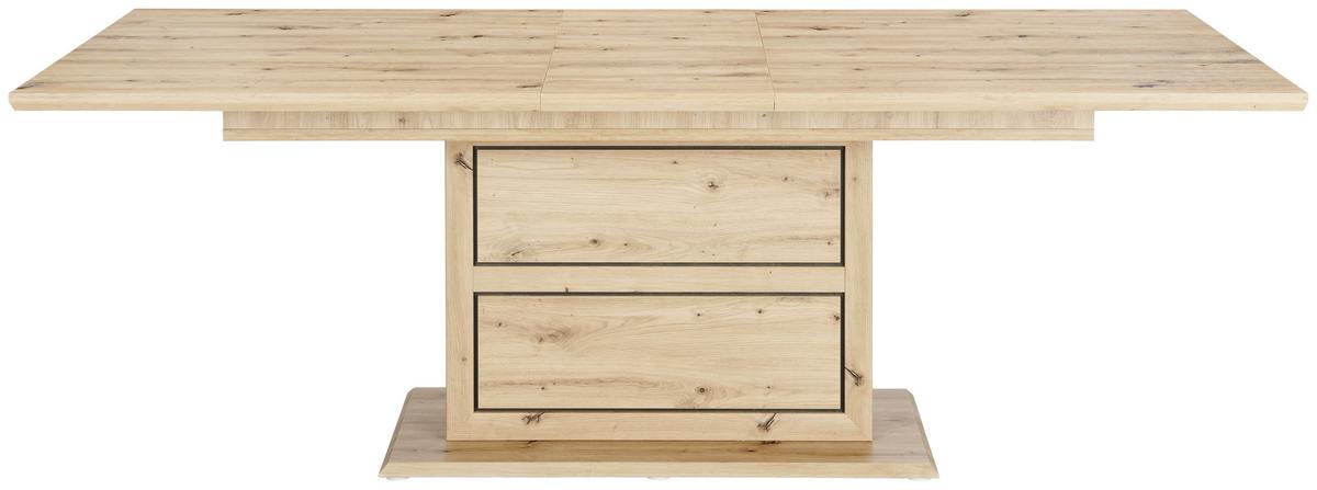 ROZŤAHOVACÍ STÔL HARVEY 180 AZ - farba duba/antracitová, Konventionell, kompozitné drevo (180/76,5/90cm)