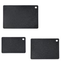 Schneidebrett-set Schwarz 3-Teilig - Schwarz, Basics, Kunststoff - Kesper