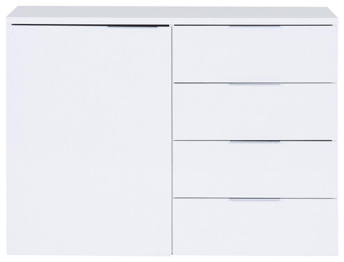 Kommode 120 cm Split 2, Weiß - Weiß/Grau, MODERN, Holz (120/89/43cm) - Luca Bessoni