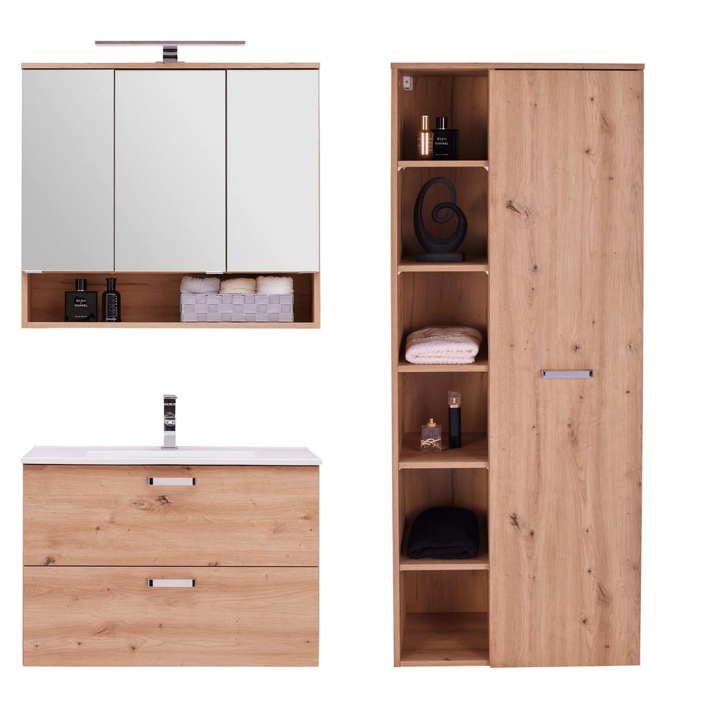 Badezimmer Fresh Eiche Dekor 4-teilig