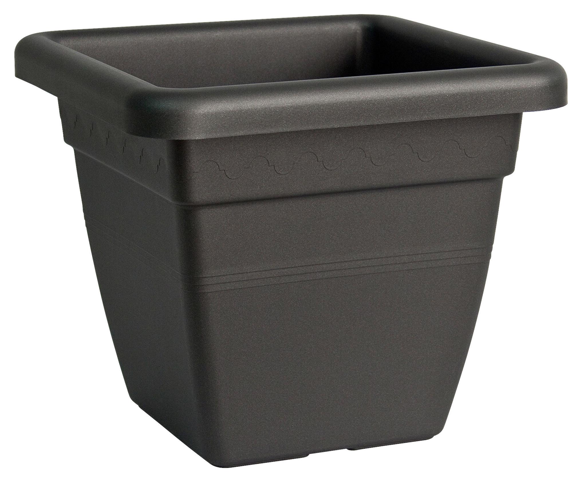 Pflanzentopf Anthrazit B: 46 cm - Anthrazit, Basics, Kunststoff (46/40/46cm)