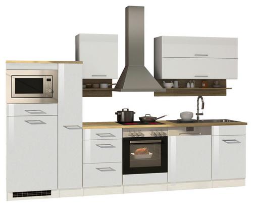 Kompakt, mit ausreichend Stauraum und schöner Optik Kompakte Küchenzeile mit Elektrogeräten