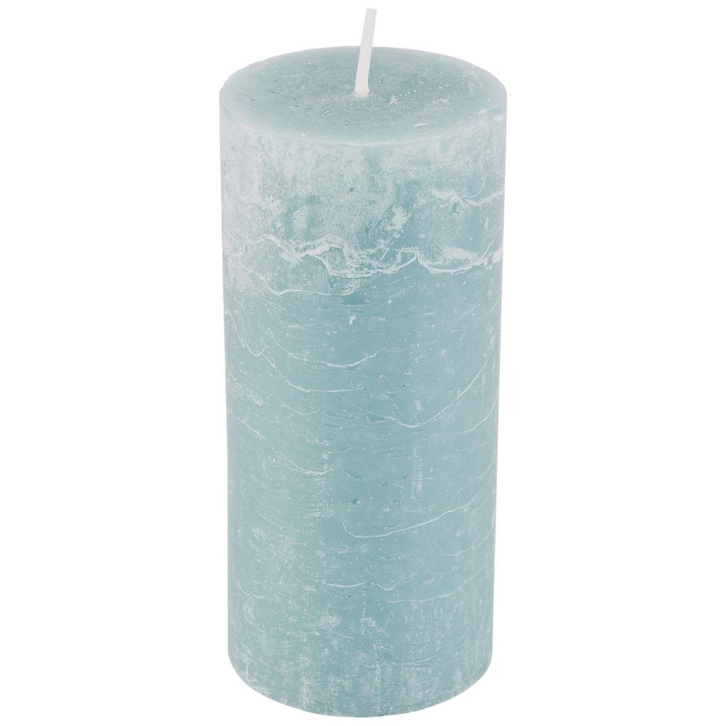 Stumpenkerze Saphira Grün D/H: 6,8/15 cm