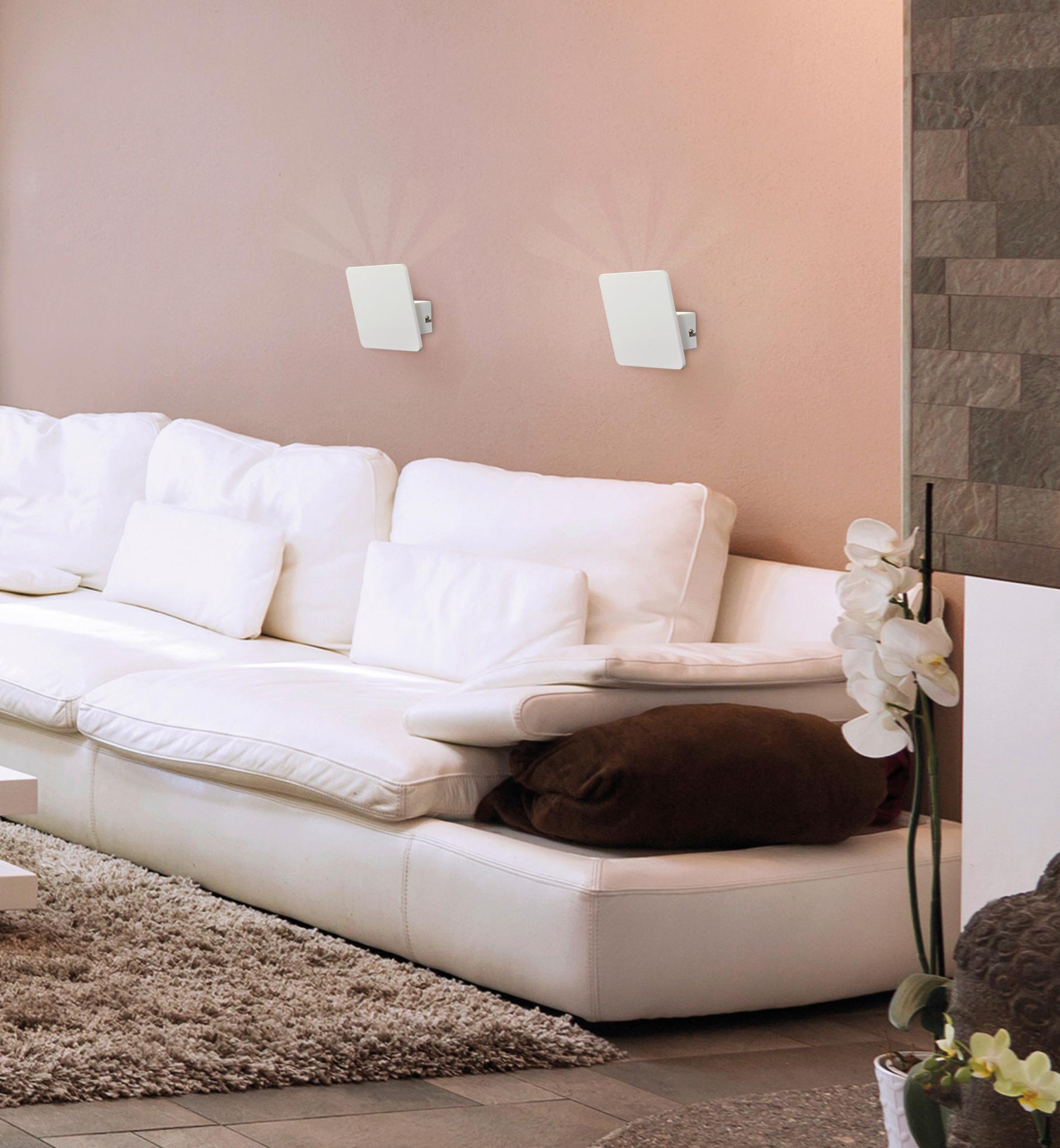 Wandleuchte Stan 1-Flamming 1154526 "stan" - Weiß, Basics, Metall (5.5/14/6.8cm) - Näve