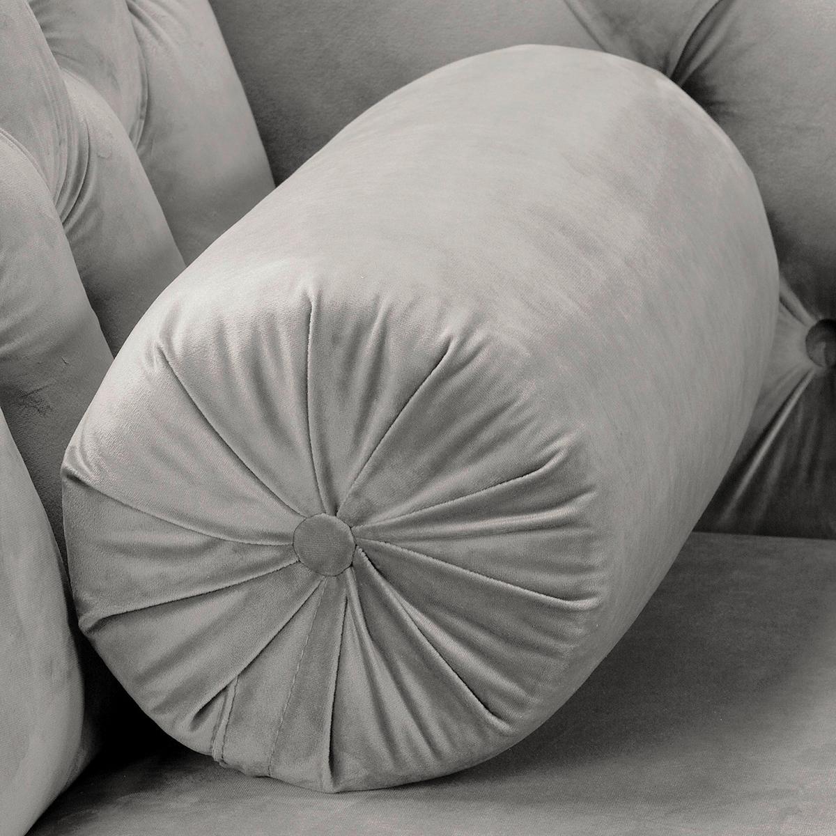 Récamiere Pako Grau B: 185cm - Braun/Grau, Design, Textil (185/93/75cm) - Livetastic