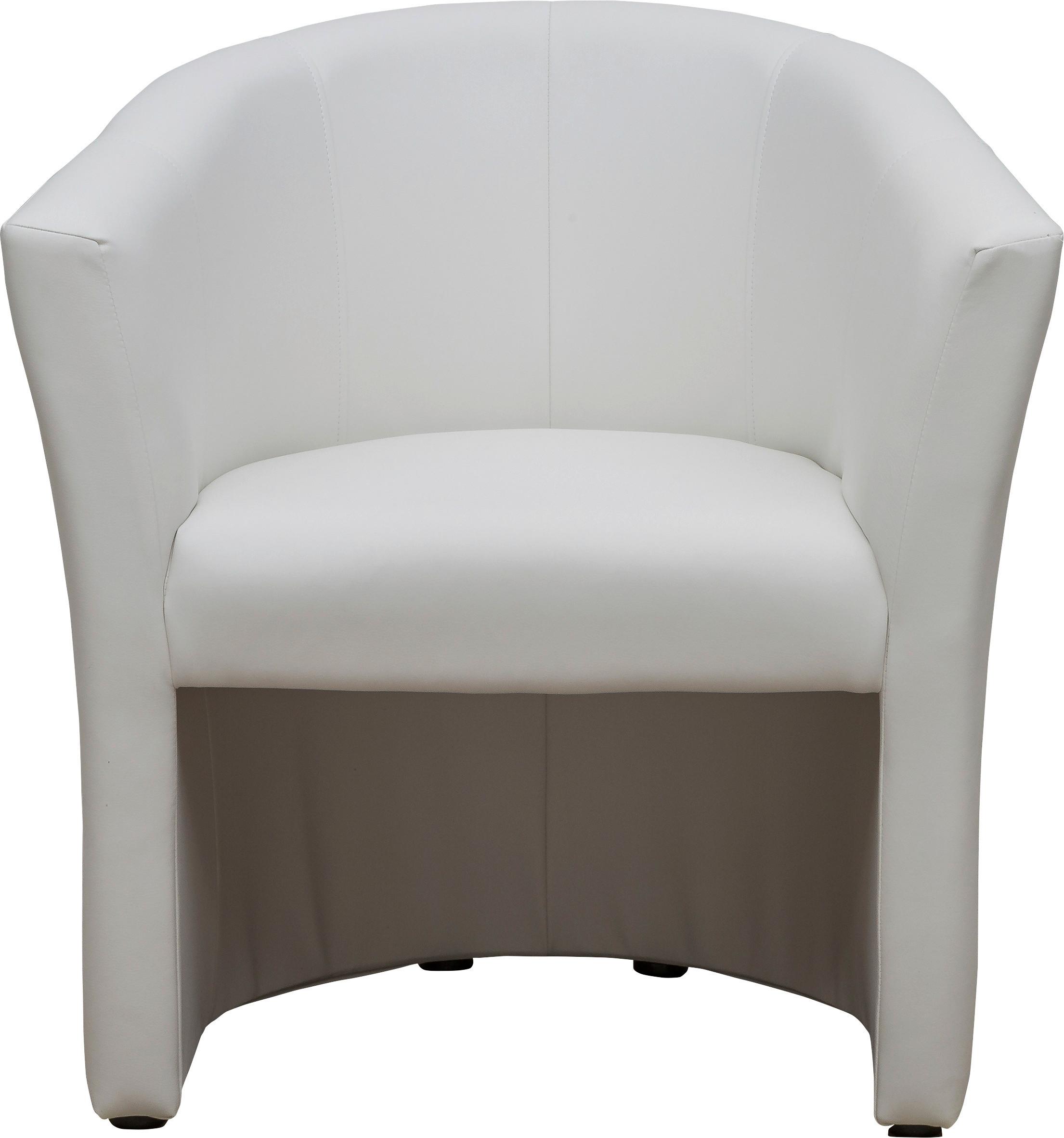 Fotel Bob - fehér, Basics, textil (66/77/65cm) - Best Price