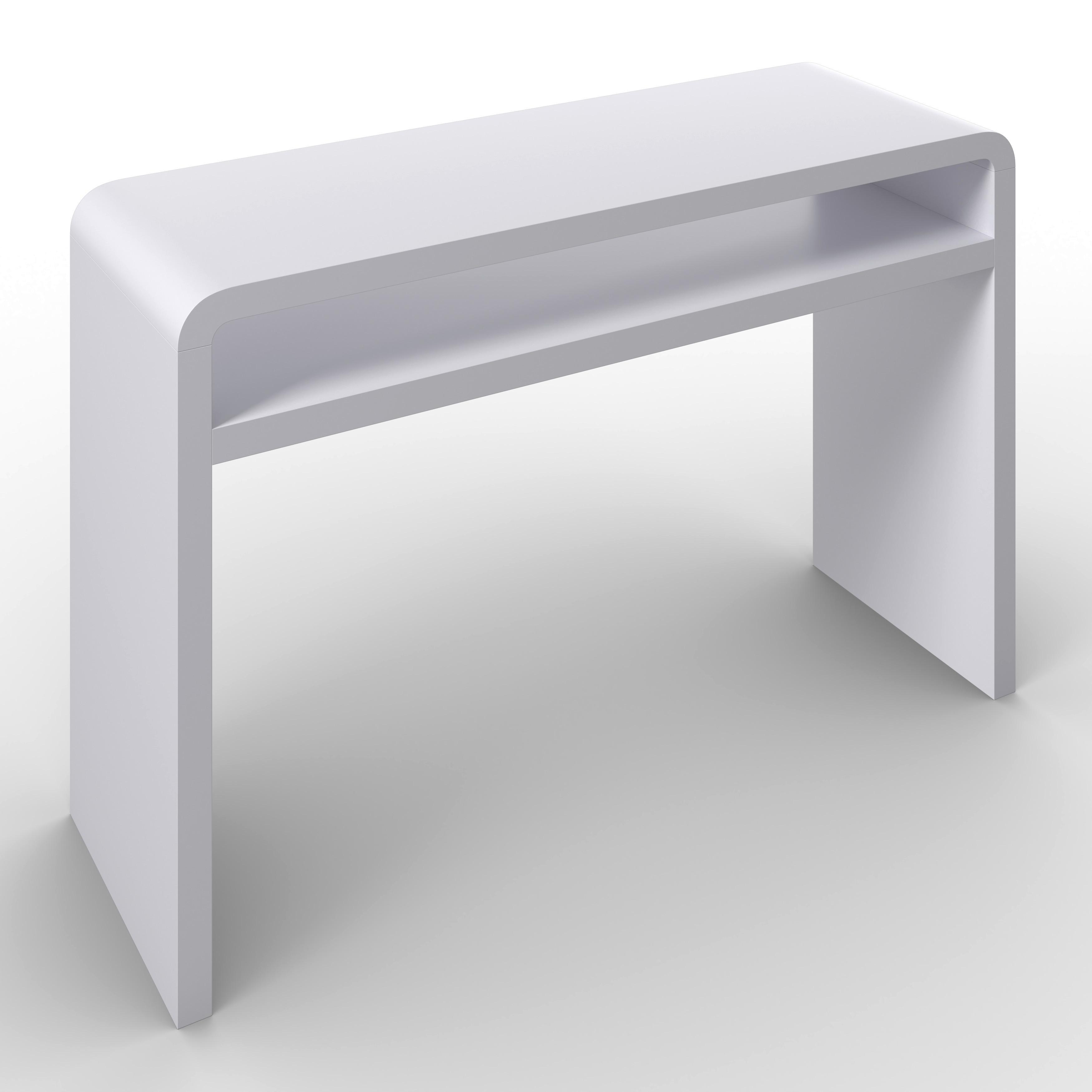 KONZOLOVÝ STOLEK EMILIA - bílá, Moderní, kompozitní dřevo (120/80/40cm) - Bessagi Home