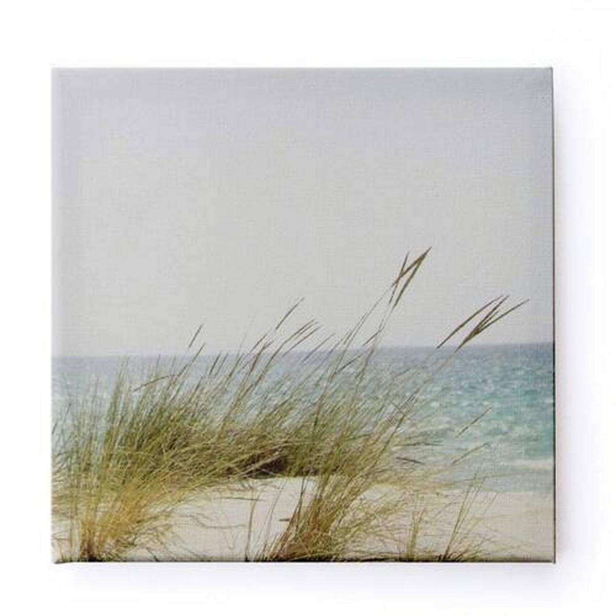 Leinwandbild Blick Aufs Meer - Multicolor, Basics, Wellpappe/Textil (80/60/2.5cm)