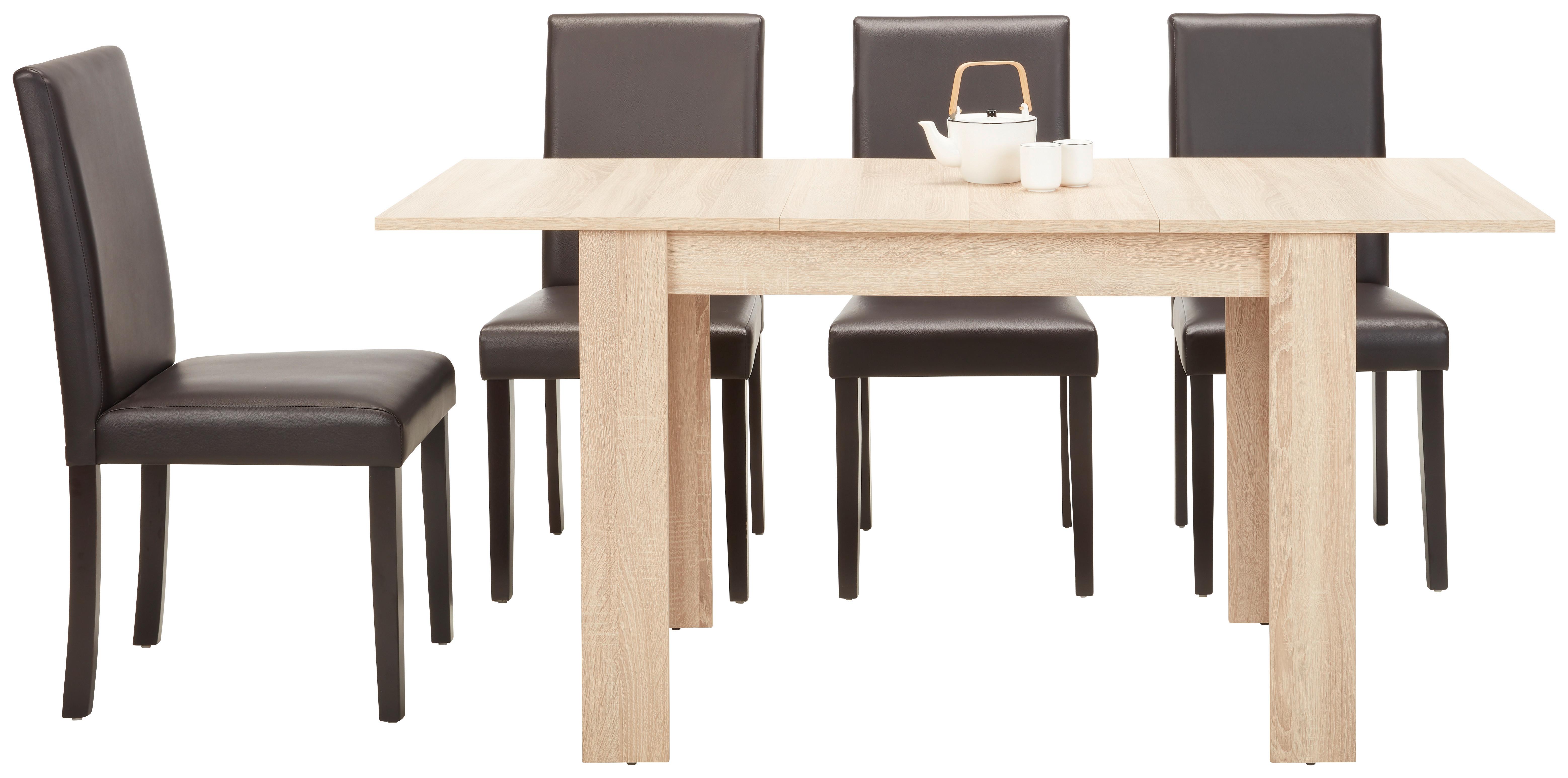 Rozkladací Jedálenský Stôl Bianca, 110-137-164x70 Cm, Dub - farby duba, kompozitné drevo (110-164/70/76cm)