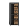 Vitrine Jam Anthrazit/naturfarben B: 60 Cm - Anthrazit/Schwarz, Design, Glas/Holzwerkstoff (60/159/35cm) - MID.YOU