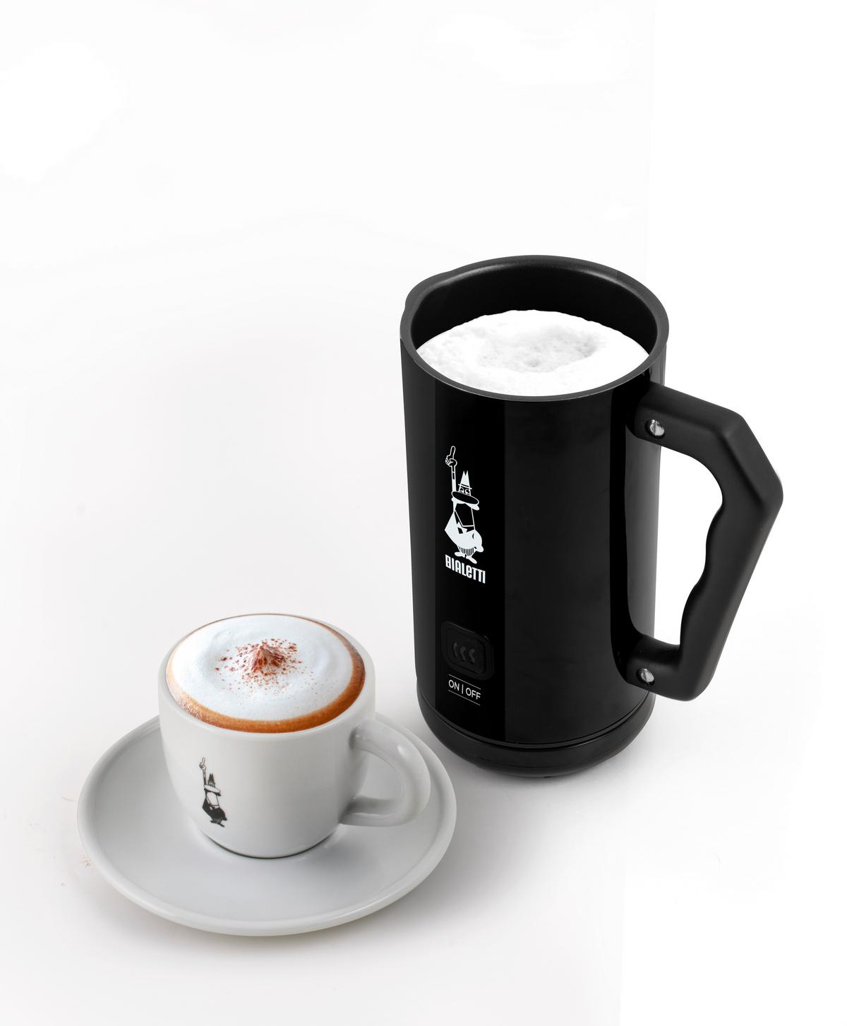 MILCHSCHÄUMER Metall/Kunststoff, Schwarz - Schwarz, Basics, Kunststoff/Metall (21/16/12.6cm) - Bialetti