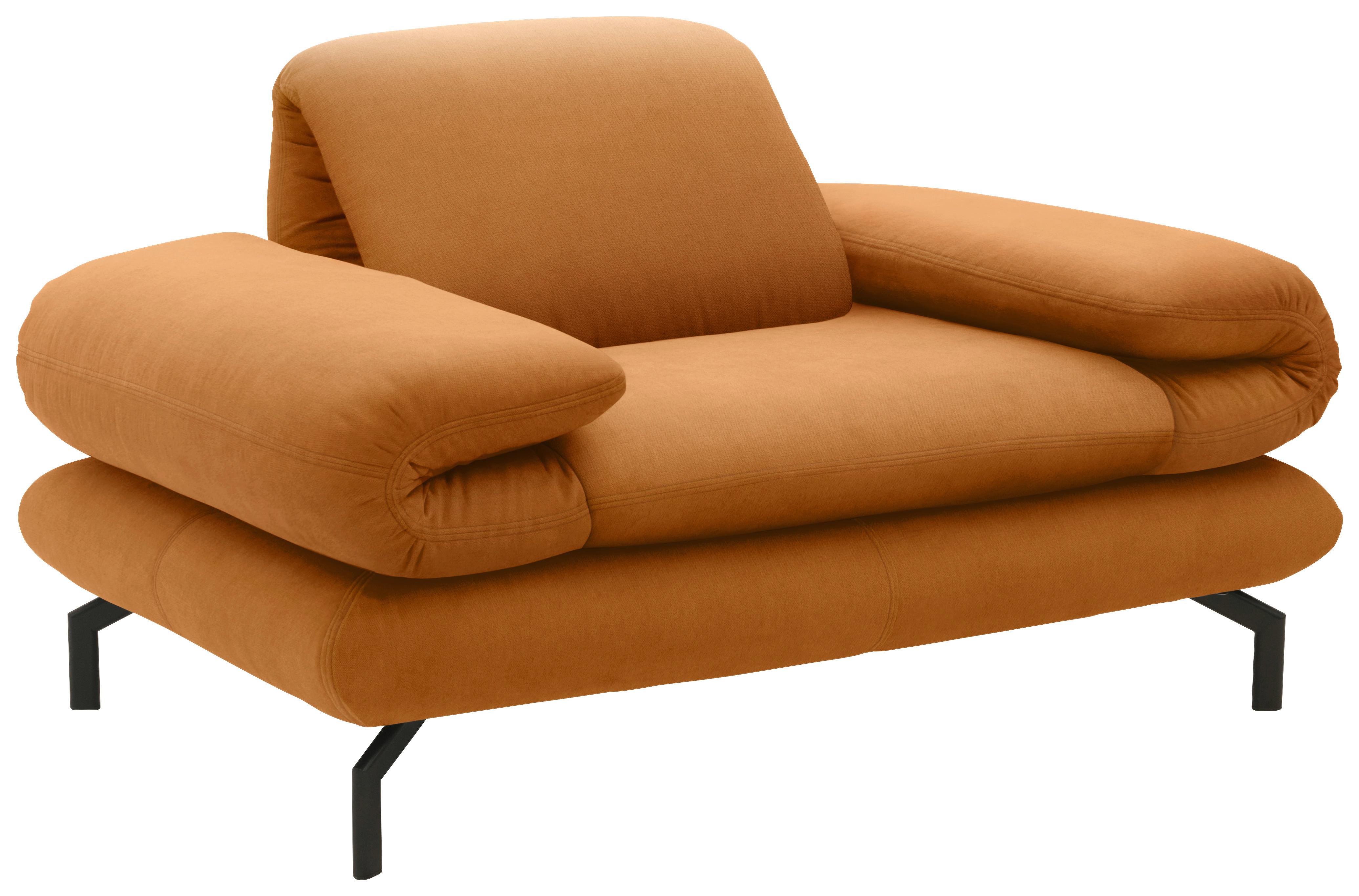 Sessel Looks Xiii - Schwarz/Honig, Design, Textil (139 (197)/83 (110)/98cm) - LOOKS by W.Joop