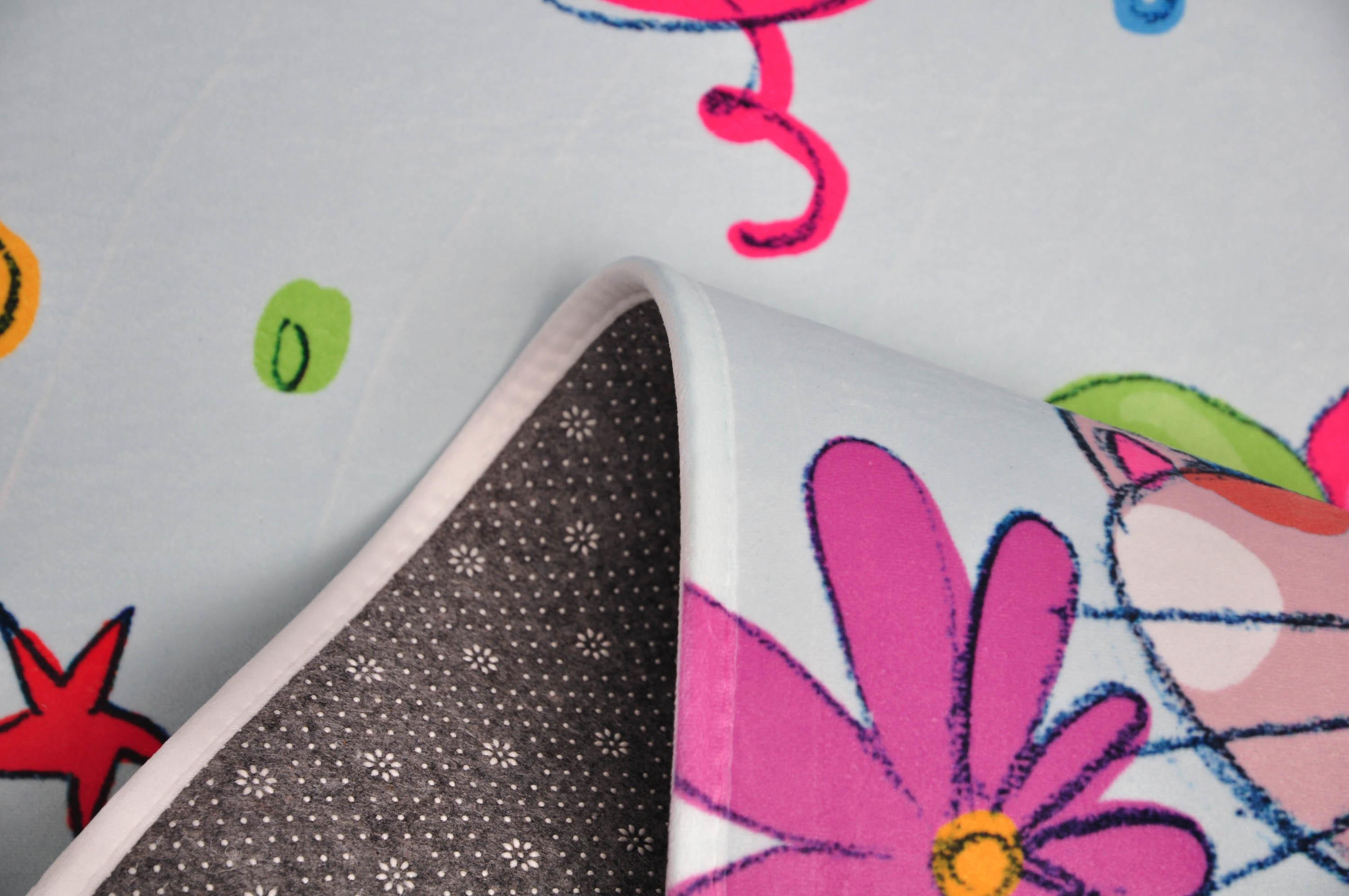 Kinderteppich Tiere Multicolor Lovely Kids 100x160 Cm - Multicolor, Trend, Textil (100/160cm)
