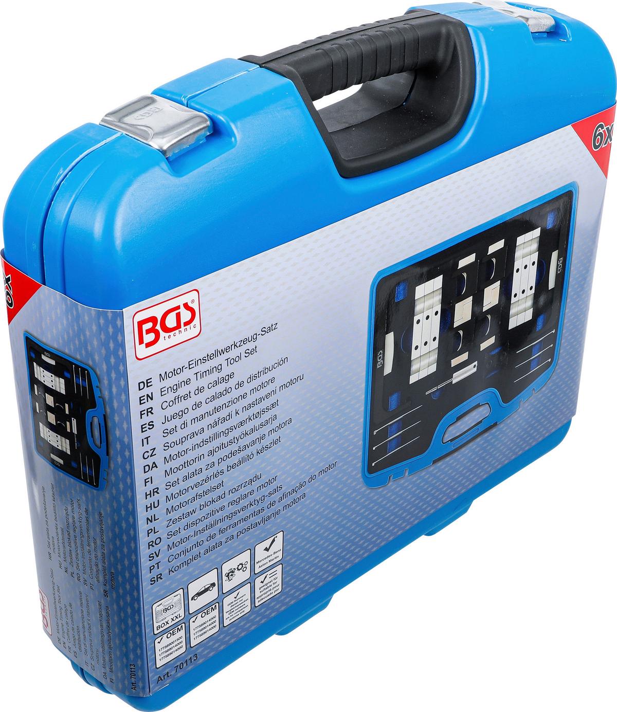 Motor-einstellwerkzeug-satz 70113 - Blau/Schwarz, Basics (48,7/40,1/11,1cm)