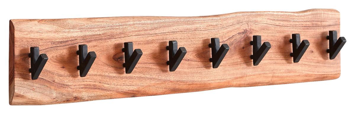 Nástenný vešiak akácia - farba akácie, Modern, drevo (90/19/9cm) - MID.YOU
