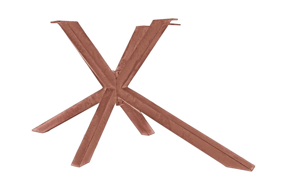 ESSTISCH Braun/Naturfarben L: 220cm - Braun/Naturfarben, MODERN, Holz/Metall (220/100/76cm) - MID.YOU