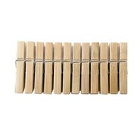 Wäscheklammern Mira - Silberfarben/Naturfarben, Basics, Naturmaterialien/Metall (1/7/1,4cm) - Ondega