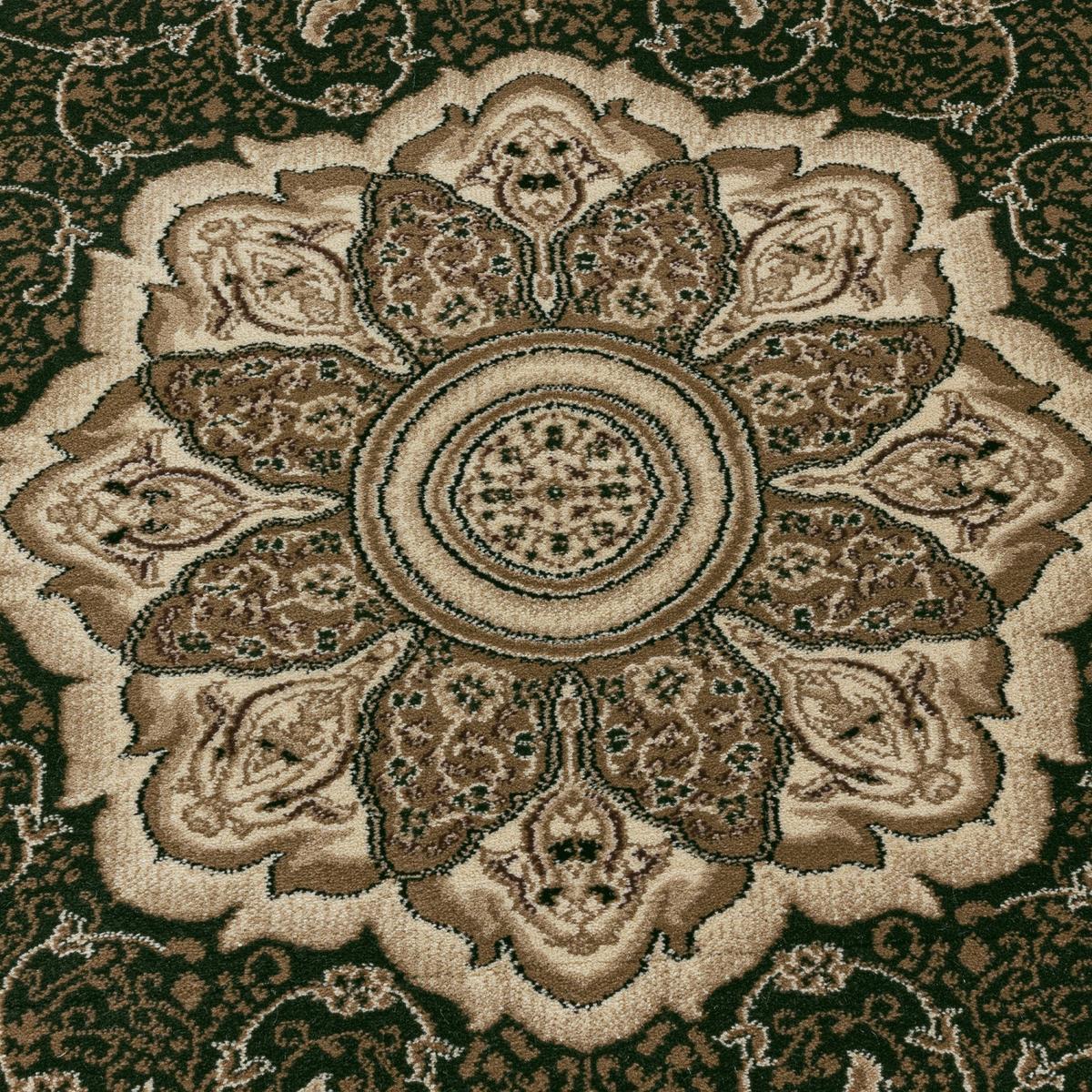 Orientalischer Webteppich Grün Kashmir 120x170 cm - Grün, LIFESTYLE, Textil (120/170cm)