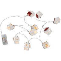 LED-Dekoleuchte Nora - Rot/Weiß, ROMANTIK / LANDHAUS, Holz (165cm) - James Wood