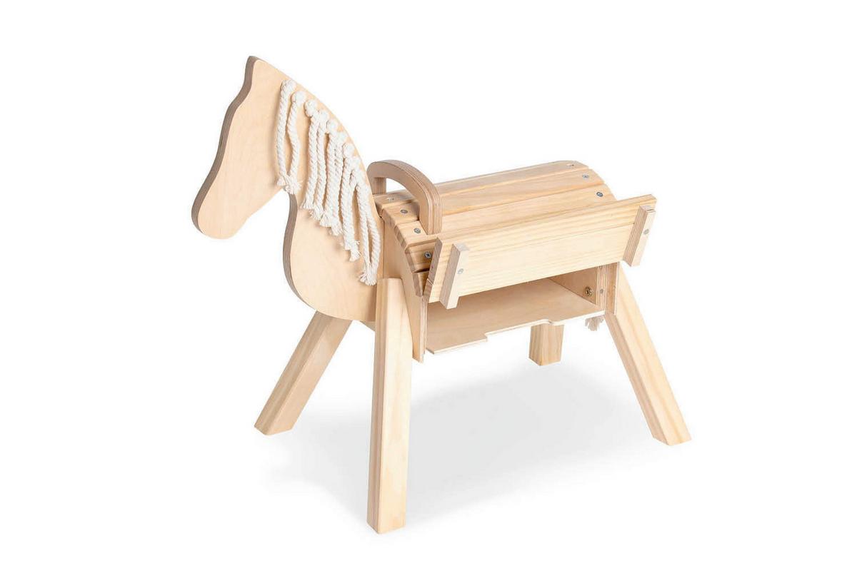 HOLZPFERD Naturfarben, L/B/H: 70x33x55cm - Naturfarben, Basics, Holz (70/33/55cm) - Pinolino