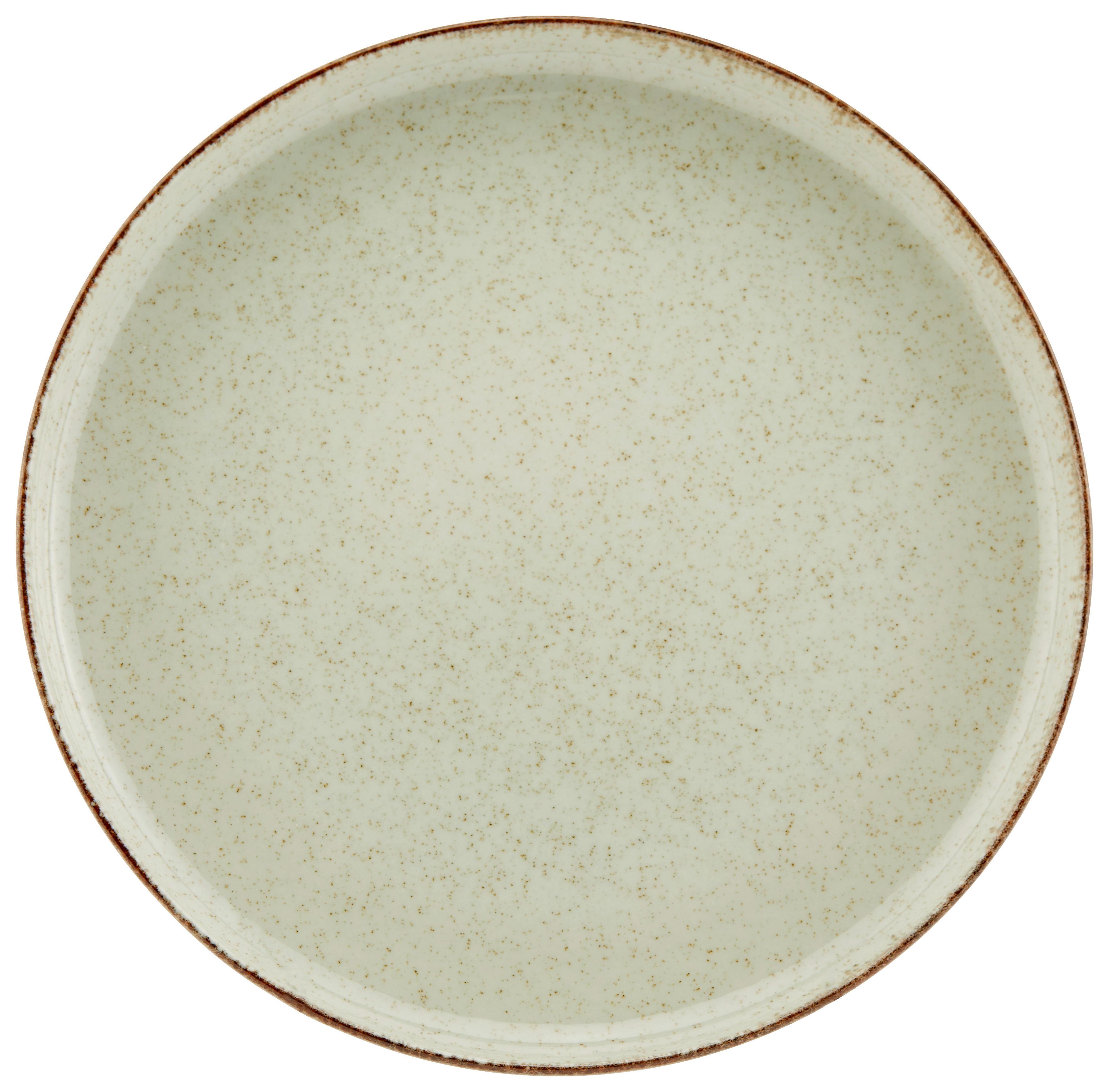 Dessertteller Porzellan Grün Sonora ca. 19 cm - Grün, MODERN, Keramik (19cm) - James Wood