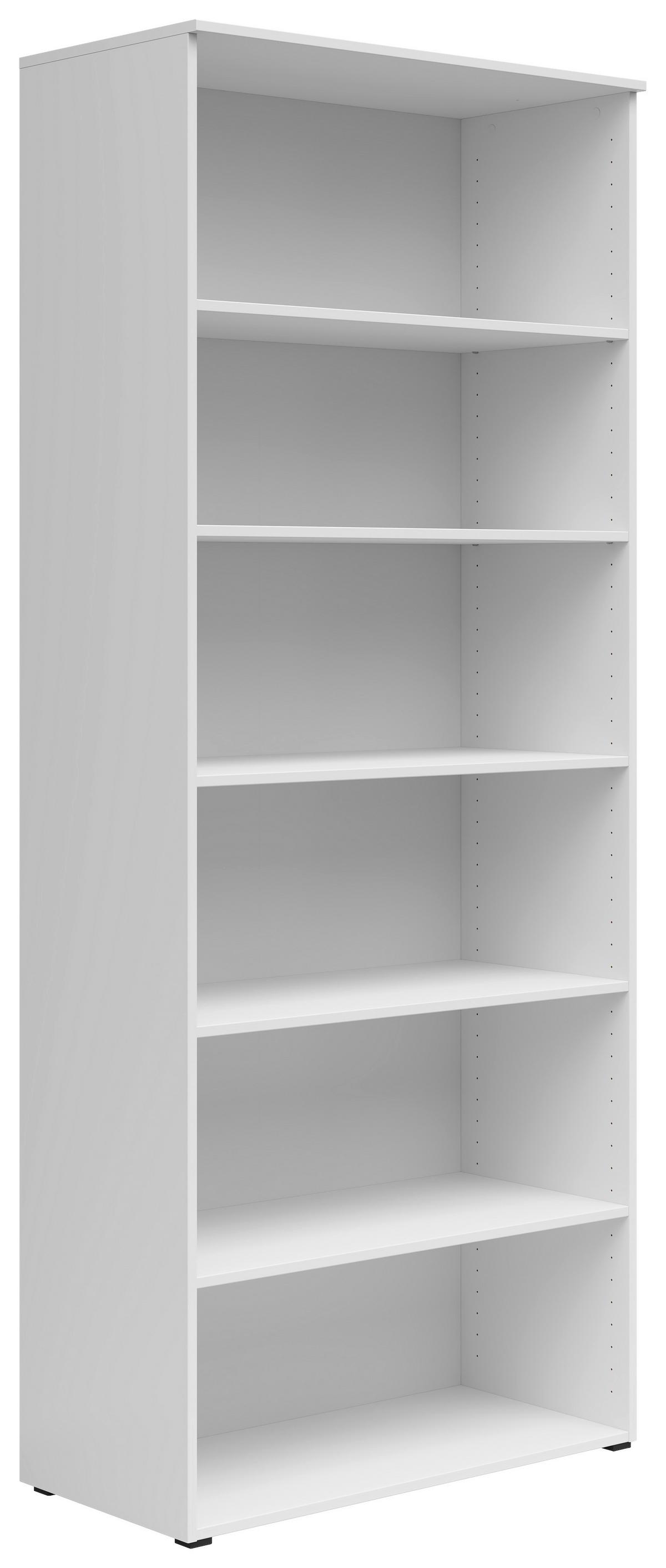 Regál MULTISTAURAUM š: 80 cm - bílá/antracitová, Moderní, kompozitní dřevo/plast (80/195/40cm)