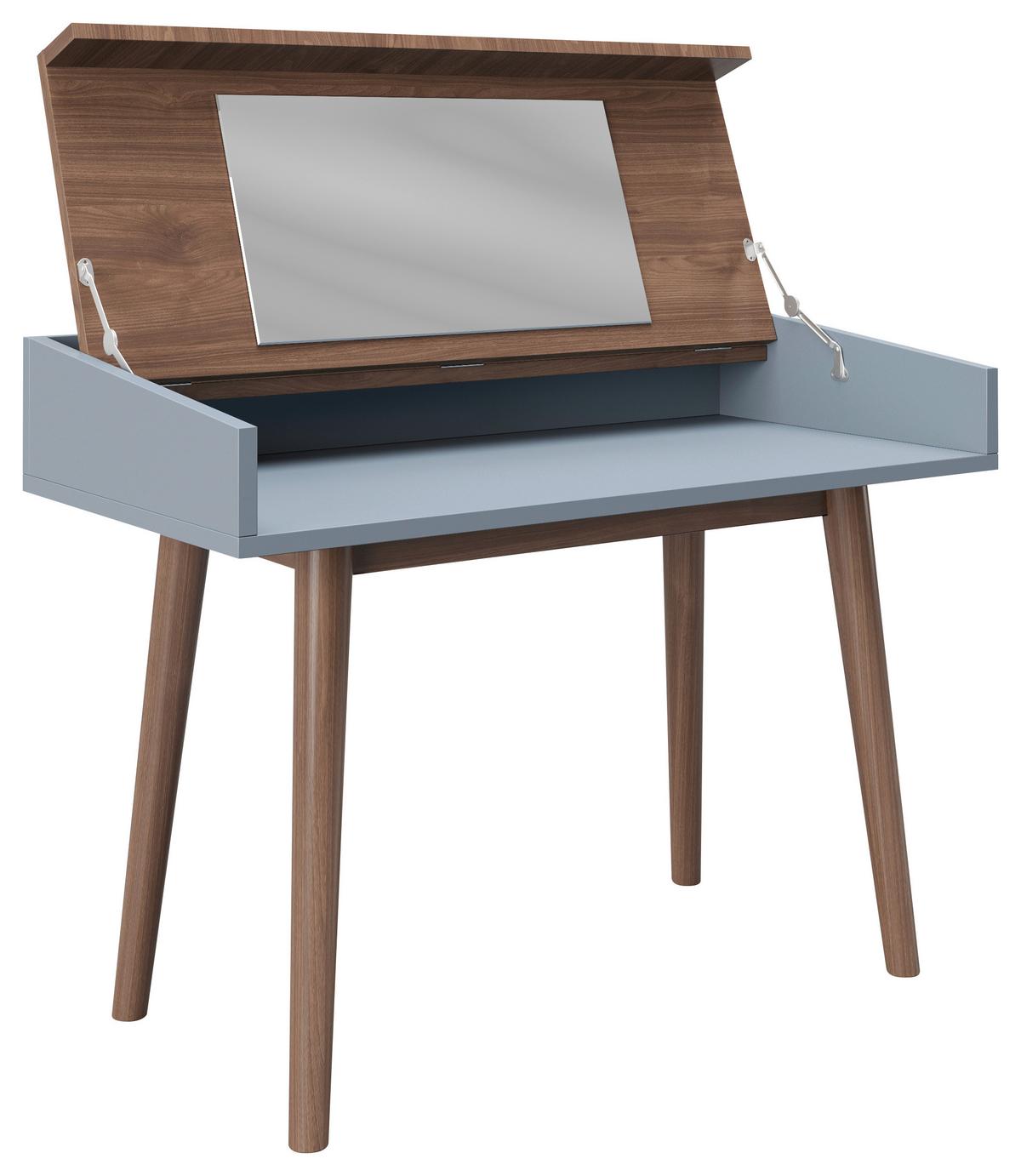 Schminktisch Henriette Nussbaumfarben B: 100 Cm - Nussbaumfarben, KONVENTIONELL, Holzwerkstoff (100/75/50cm) - Playboy