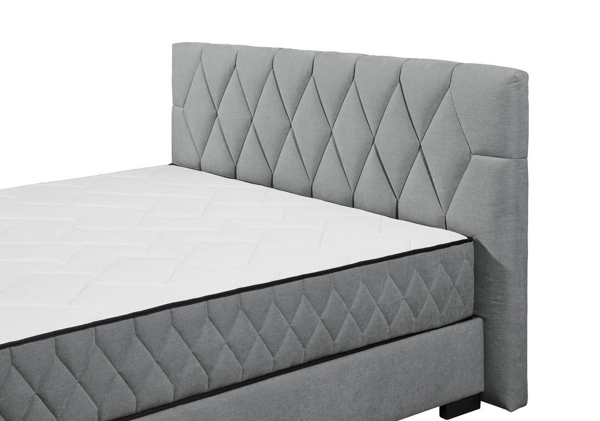 Boxbett mit Bettkasten 180x200 Nagol - Anthrazit/Schwarz, MODERN, Holzwerkstoff/Textil (180/200cm) - MID.YOU