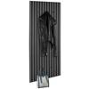 Šatní panel GRACE v dekore dub šedý - šedá, Moderní, kompozitní dřevo/textil (50/125/7cm) - Mömax