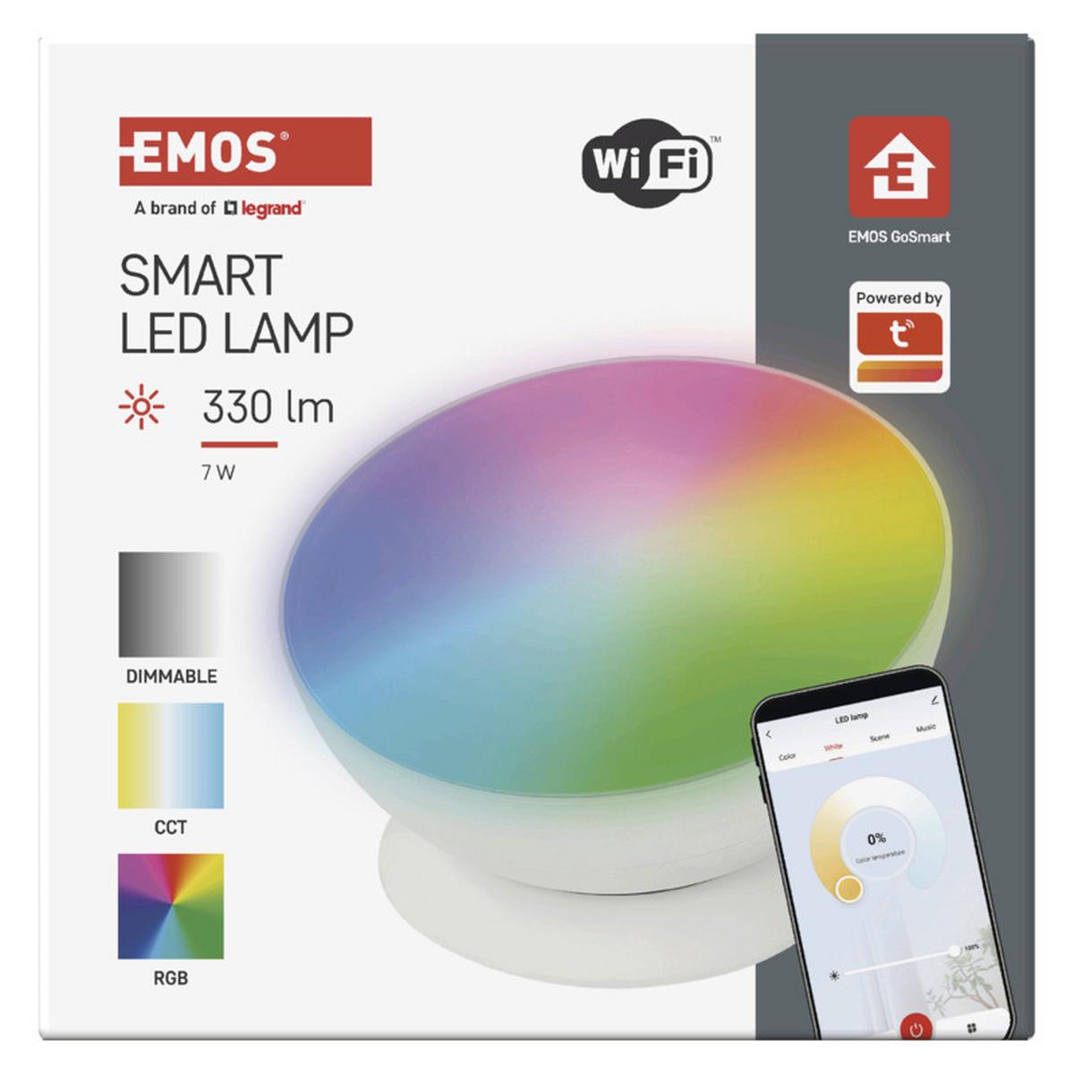 DEKORAČNÉ LED SVIETIDLO GOSMART - biela, Modern, plast (17.5/17.5/9.2cm)