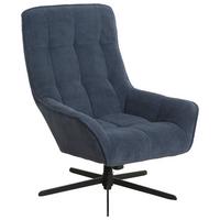 Relaxsessel Bari - Schwarz/Dunkelblau, MODERN, Holz/Textil (72/98/81cm)