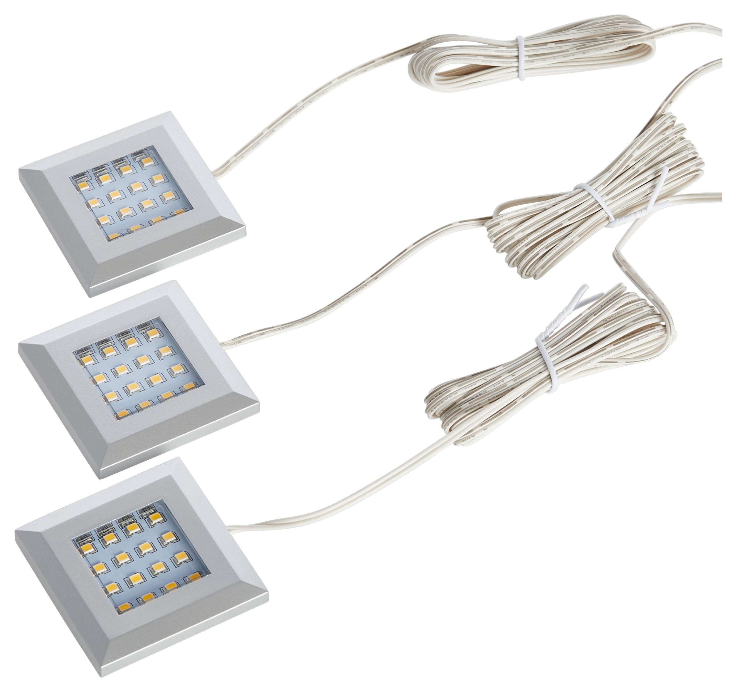 LED-SPOT-SET KANSAS - Schwarz/Weiß, KONVENTIONELL, Kunststoff (5,5/1/5,5cm) - Livetastic