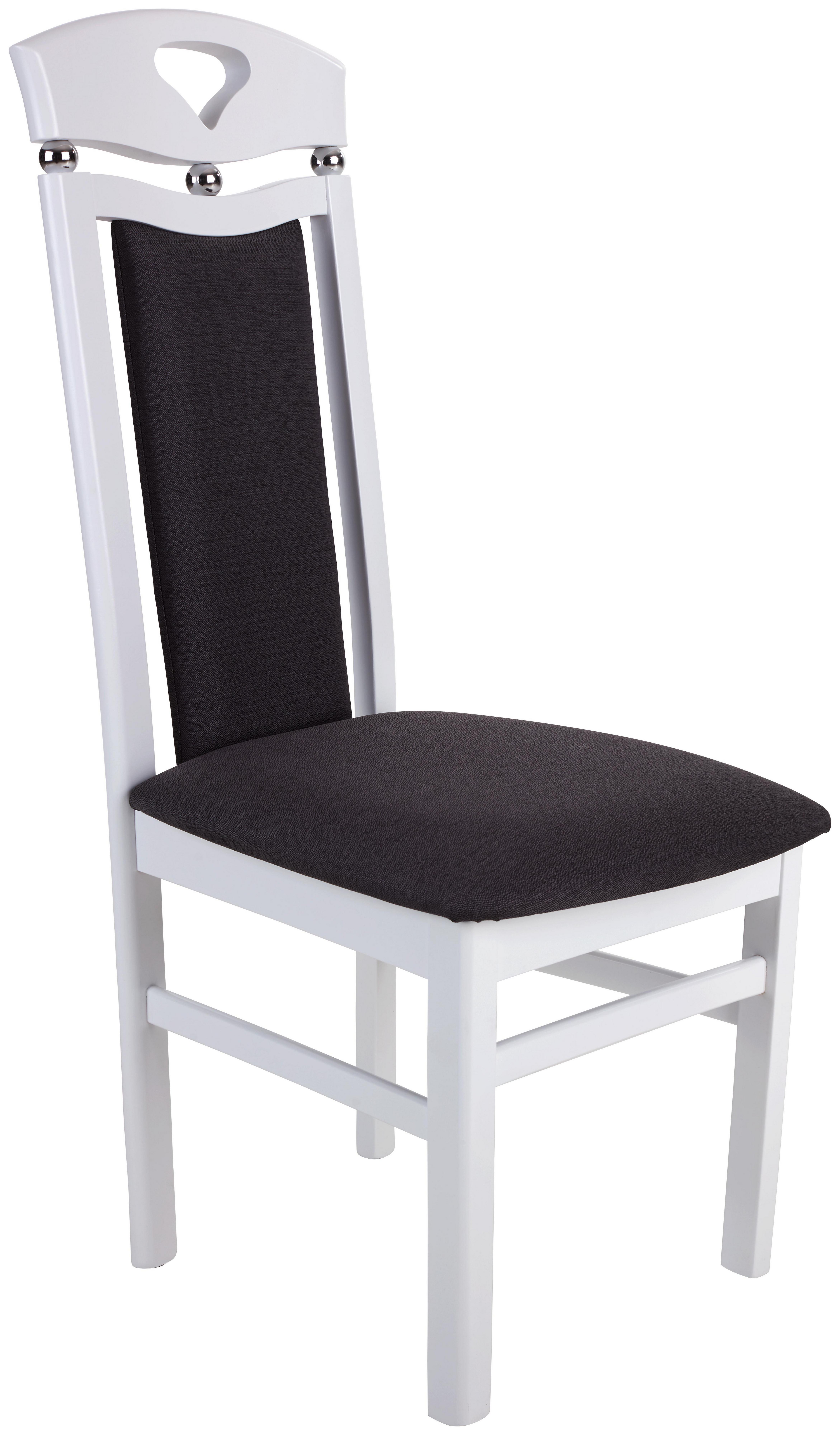 Szék Berta - Fehér/Fekete, konvencionális, Fa (45/103,5/49,5cm)